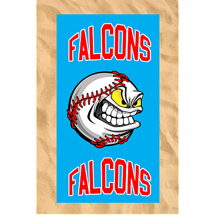 Club All-Over Beach Towel: Angry Baseball