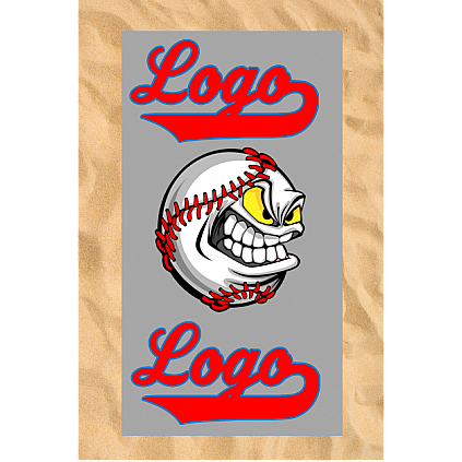Club All-Over Beach Towel: Angry Baseball