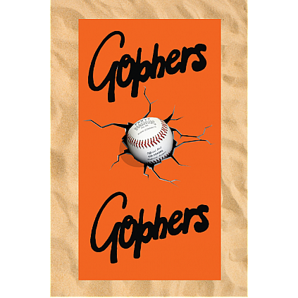 Toalla de playa:Cracked Baseball