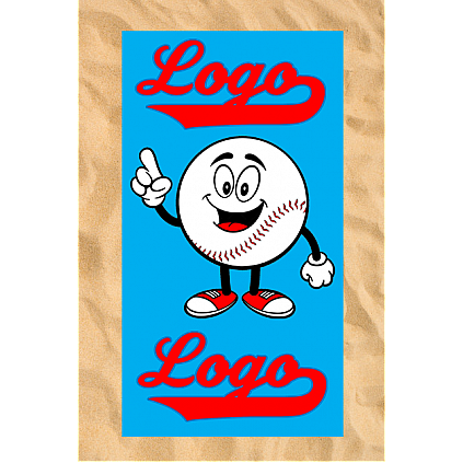 Club All-Over Badlaken: Happy Baseball