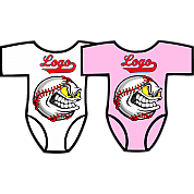Club Baby Romper: Angry Baseball