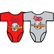 Club Baby Romper: Cracked Bat
