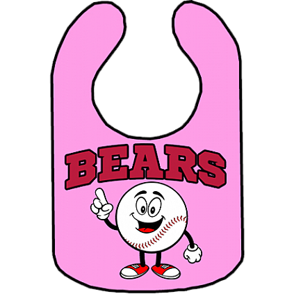 Club Baby Bib: Happy Baseball