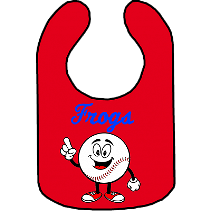 Club Baby Bib: Happy Baseball