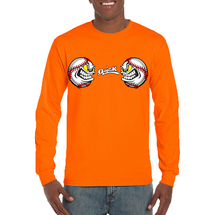 Club T-Shirt, Lange Mouw: 2 Angry Baseballs
