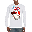 Club T-Shirt, Lange Mouw: Baseball+Cap