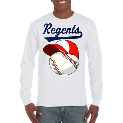 Club T-Shirt, Lange Mouw: Baseball+Cap