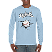 Club T-Shirt, Lange Mouw: Crack Baseball