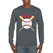 Camiseta Club, manga larga: Crossed Bats