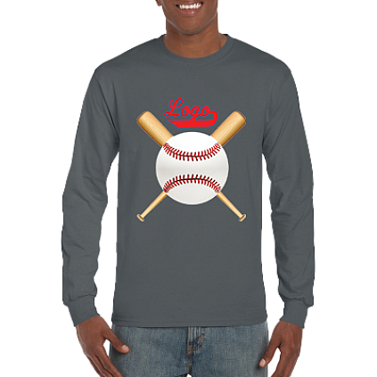 Camiseta Club, manga larga: Crossed Bats