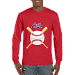 Camiseta Club, manga larga: Crossed Bats