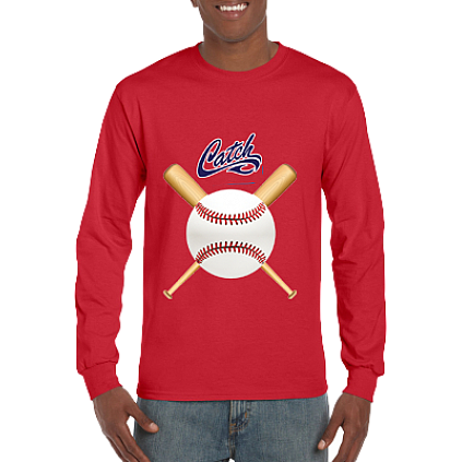 Camiseta Club, manga larga: Crossed Bats