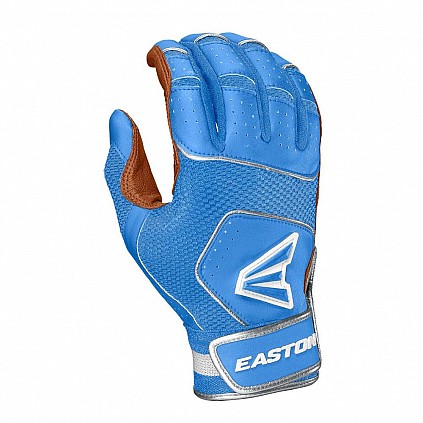 Easton Walk Off NX Batting Handschuhe Karamell/Carolina Blau