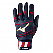 Mizuno Pro Select batting gloves Navy/Red