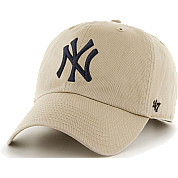 '47 Brand Clean-up Yankees Khaki + Navy Logo
