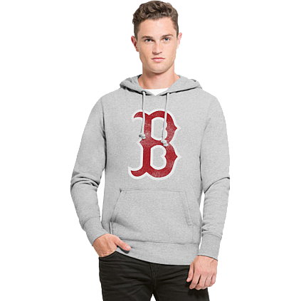 Felpa con cappuccio 47 Brand Red Sox Grey Headline