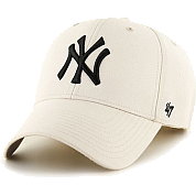 47 Brand MVP Yankees Cream + Logo azul marino Logo