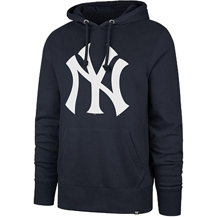 Felpa con cappuccio 47 Brand Yankees Navy Headline