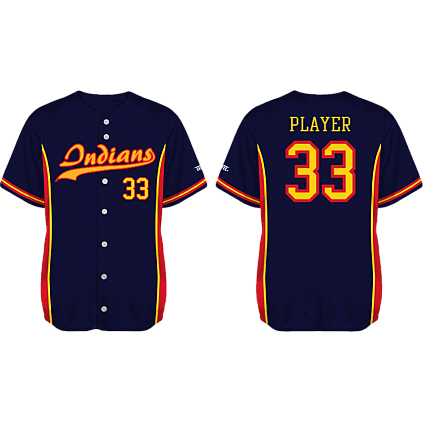Aichelberg Indians Shirt: Flatback Mesh