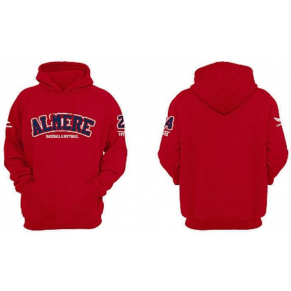 Felpa con cappuccio Almere 90 Rosso