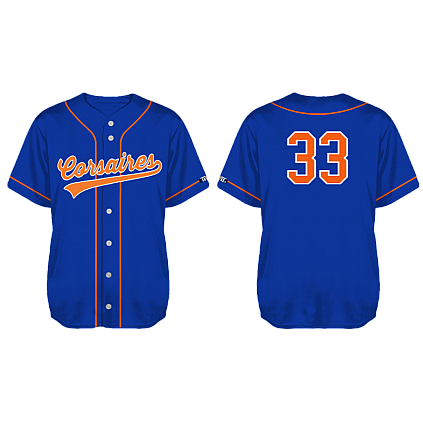Corsaires de Andernos Jersey, Royal: Flatback Mesh