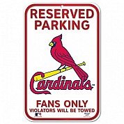 Reserved Parking Sign Cardinals