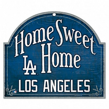 Cartel de madera Hogar, dulce hogar, Dodgers