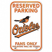 Reserved Parking Sign Orioles