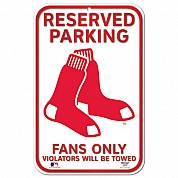 Reserved Parking Sign Red Sox