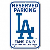 Cartello di parcheggio riservato Dodgers