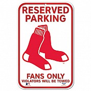 Señal de estacionamiento reservado Red Sox