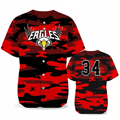 Camo Traditional BB Jersey SS Full-Button