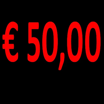 € 50,00 Spending Voucher Points System (1000 Points)