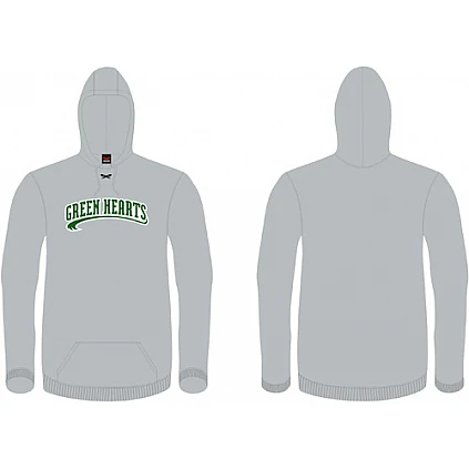 Felpa con cappuccio Green Hearts Grigio