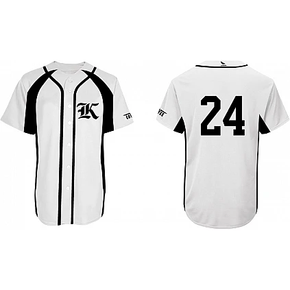 Karlskoga Bats Shirt, Wit: Flatback Mesh