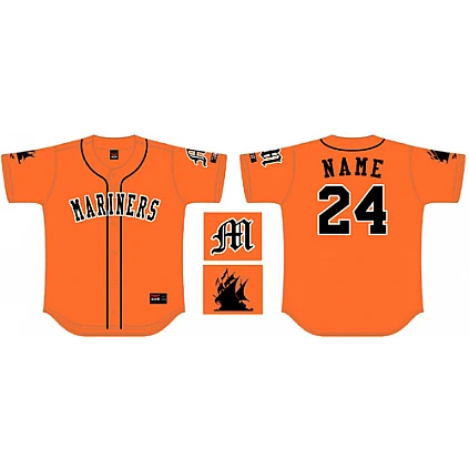 Maglia Kent Mariners, arancione: Maglia FlatBack