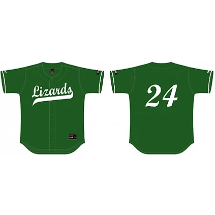 Lübeck Lizards Shirt, Groen: Flatback Mesh