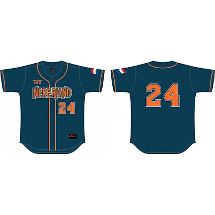 Jersey Nederland O.S. Athene, marineblau Flatback-Netz