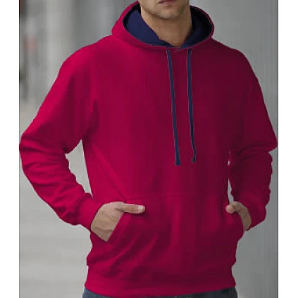 Kapuzenpulli 2 Farbe: Hot Pink/Navy