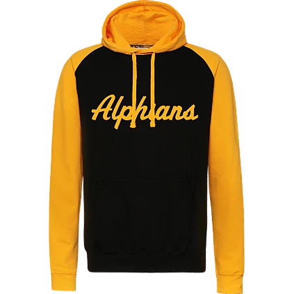 Felpa con cappuccio a contrasto Alphians