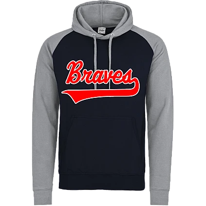 Felpa con cappuccio a contrasto Braves