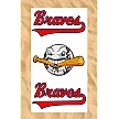 Club All-Over Beach Towel: Cracked Bat