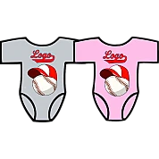 Club Baby Romper: Baseball+Cap