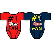 Club Baby Romper: No.1 Fan