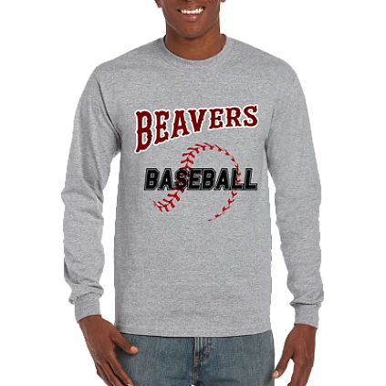 Club T-Shirt, Long Sleeve: Baseball seams