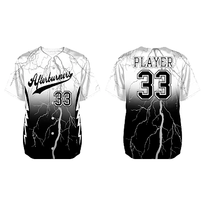 Camisa Afterburners: Lightning, Flatback Mesh