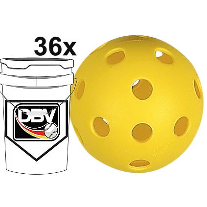 Covee/Diamond CD-PPB-9: Kunststoff-Übungsball Baseball (DBV-Eimer/36)