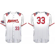 Camisa Hamburg Marines, Upperdeck Flatback Mesh: blanco