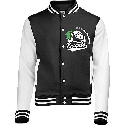 Knights Varsity Jacket with logo on back