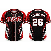 Bebops Alternate Jersey, Flatback Mesh